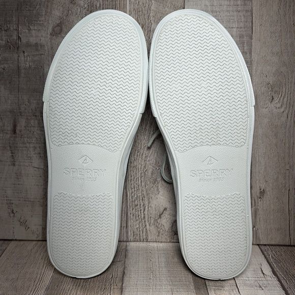 Sperry Men's Bahama II Boat Shoes Sneakers Canvas Denim Salt Washed Gray Size 9 - Picture 11 of 12